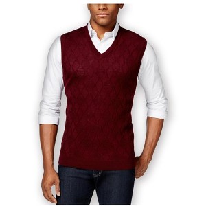 Club Room Mens Merino Textured Argyle Sweater Vest - 1 of 1
