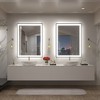 Apmir Super Bright Front & Back LED Lighted Anti-Fog Aluminum Alloy Framed Tempered Glass Bathroom/Vanity Mirror with ETL & 3-Year Warranty - 3 of 4