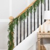 Northlight Real Touch™ Pre-Lit Cedar Pine Artificial Christmas Garland - 10' - Warm White LED - 2 of 4