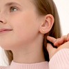 Girls' Polished Curved Bar Gold Plated Sterling Silver Earrings - In Season Jewelry - 3 of 3