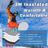Solaris Waterproof Warm Ski Gloves, 3M Winter Cozy Thinsulated Snow Gloves for Skiing, Snowboarding, Shoveling, Cycling, Outdoor Sports - 2 of 4