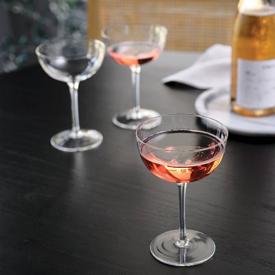 (missing one) 4pk 8.5 fl oz Cocktail Glass Set - Threshold™