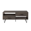 Okak Modern Hairpin-Leg Coffee Table with Storage Minimalist Design, Ready-to-Assemble - 4 of 4