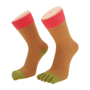 Unique Bargains Women Soft Five Toe Socks 1 Pair - 1 of 4