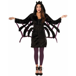 Forum Novelties Women's Spider Hoodie Dress Costume - 1 of 2