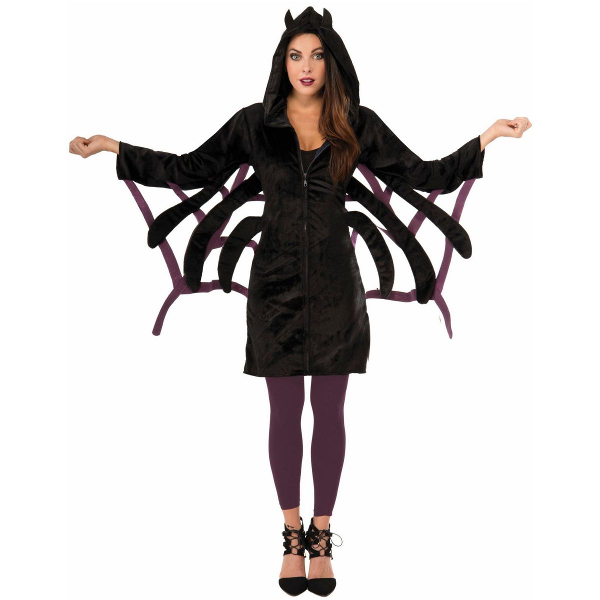 Forum Novelties Women's Spider Hoodie Dress Costume