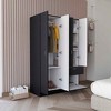 NicBex Armoire Wardrobe Closet Storage Cabinet with Double Doors Cabinet & Drawer for Bedroom - 4 of 4