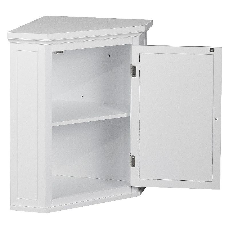Slone White Shuttered Corner Cabinet - Elegant Home Fashion, 6 of 17