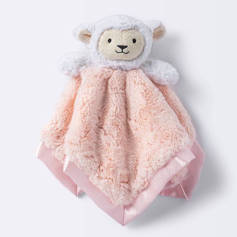 White Lamb Security Blanket Crib Toy - S - Cloud Island&#8482;, 1 of 5