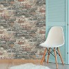 RoomMates Brick Alley Blue Peel and Stick Wallpaper: Industrial Vinyl, Self-Adhesive, Classic Brick Pattern, 28.18 Sq Ft Coverage - 2 of 4