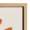 Kate and Laurel Sylvie Sleepy Sun Framed Canvas by Kelly Knaga, 18x24, Natural - 3 of 4