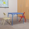 Emma and Oliver Kids 3 Piece Folding Table and Chair Set - Kids Activity Table Set - 2 of 3