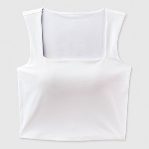 Women's Everyday Soft Feminine Square Neck Tank Top - All In Motion™ - 1 of 2