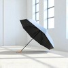 Unique Bargains Umbrella Manual Eight-Bone Sun and Rain Dual-Use Imitation Wood Grain-Sun Protection Impact Cloth 37.40"x26.77" 1 Pcs - 2 of 4