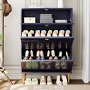 CLIHOME 24 Pair Entryway Shoe Storage Organizer Cabinet Flip Drawers Closet Shoe Rack Shelf Organizer - 3 of 4