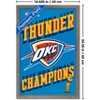 Trends International NBA Oklahoma City Thunder - 2025 NBA Finals Team Logo Framed Wall Poster Prints - 3 of 4