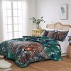 Greenland Home Fashions 2008BKS Jungle Cat King Pillow Shams, 20x36 Inches - 2 of 4
