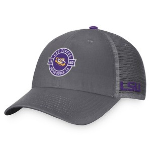 NCAA LSU Tigers Unstructured Meshback Hat - Gray/White - 1 of 4