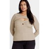 Women's Plus Size Kaleigh Sweater - cream marle | CITY CHIC - 4 of 4