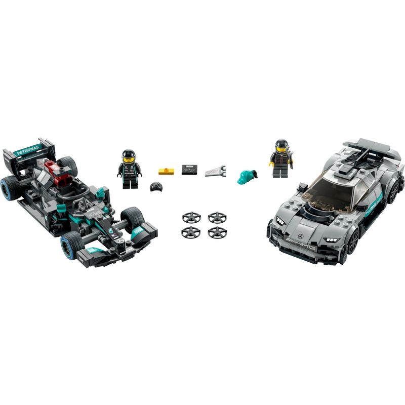 LEGO Speed Champions Mercedes-AMG 2 Toy Car Models Set 76909, 3 of 10