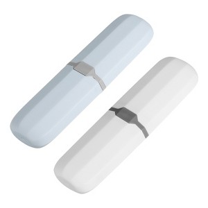 Unique Bargains Travel and Outdoor Plastic Portable Simple Storage Toothbrush Containers 8 x 2.2 x 1.2 Inch 2 Pcs - 1 of 4