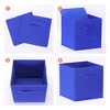 REGALWOVEN Collapsible Fabric Storage Bin with Handle for Organizing Clothes Books 2 Pcs - 3 of 4