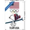 Trends International Team USA x Peanuts – Snoopy Winter Ski Jump Unframed Wall Poster Prints - 3 of 4