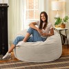 Jaxx 4 Foot Saxx - Large Round Bean Bag Chair for Adults - Lush Velvet - 3 of 4