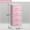 Sorbus 4 Drawers Chest Nightstand - Storage for Closet, Home, College Dorm - Features Steel Frame, Wood Top, & Fabric Bins - 4 of 4