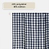 Buffalo Check Plaid Gingham Tie-Up Window Single Curtain by Sweet Home Collection® - 3 of 3