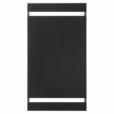 La Vida Black Steel Dimmable LED Outdoor Wall Sconce