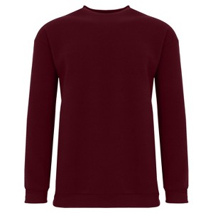 Galaxy By Harvic Men's Crew Neck Fleece-Lined Pullover Sweatshirt - 1 of 2