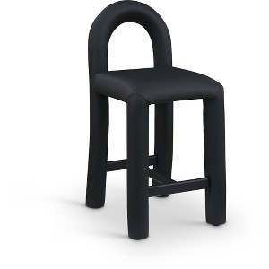Meridian Furniture,Amari Vegan Leather Stool - 1 of 4