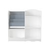 Sevobal Decorative Bookshelf Multifunctional Kids Bookshelf And Toy Storage, 3 Tier Bookshelf For Kids, Storage Organizer, White, 33.7"*10.2"*31.5" - 4 of 4