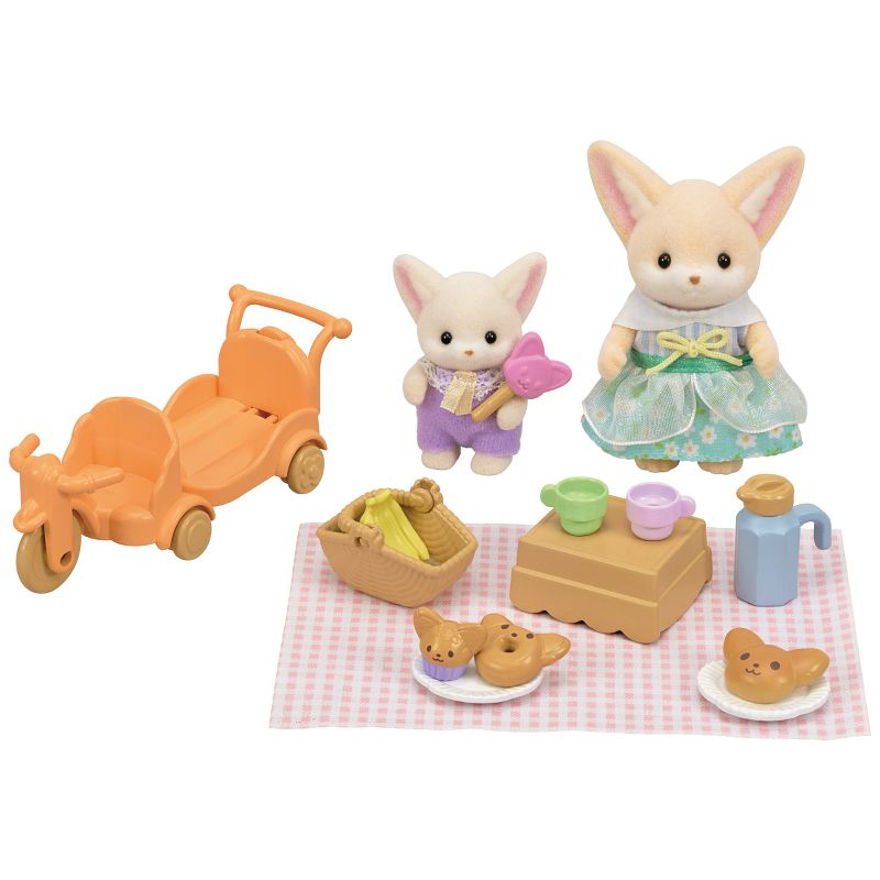 Calico Critters Sunny Picnic Set, Dollhouse Playset with 2 Collectible Figures and Accessories, 1 of 5