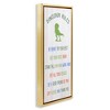 Stupell Industries Dinosaur Rules Kids List, 11" x 25" - 3 of 4