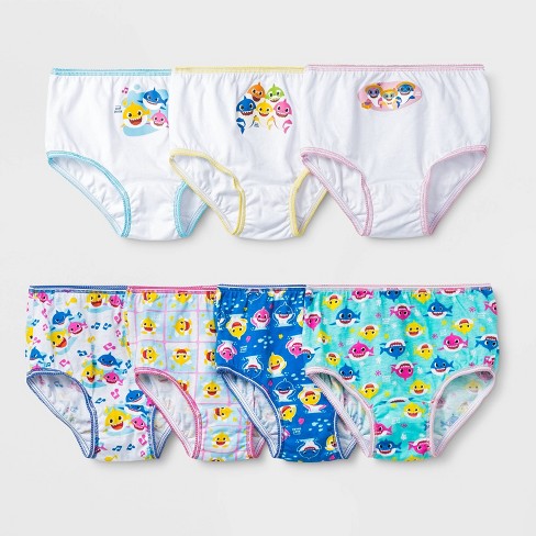 Toddler Girls' 7pk Baby Shark Briefs : Target