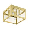 Livex Lighting Nyack 4 - Light Flush Mount in  Satin Brass - 2 of 4