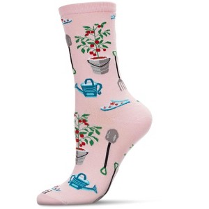 Memoi Growing Garden Bamboo Blend Crew Sock - 1 of 3