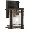 Minka Lavery Industrial Outdoor Wall Light Fixture Black Antique Copper 11 1/4" Clear Seeded Glass for Post Exterior Porch Patio - 3 of 3