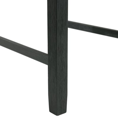 Modern Black and Gray 5-Piece Formal Dining Set with Upholstered Chairs