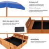 VYNXARIA Wood Sandbox with Cover, Sand Box with 2 Bench Seats for Aged 3-8 Years Old, Sand Boxes for Backyard Garden(Natural Wood) - 4 of 4