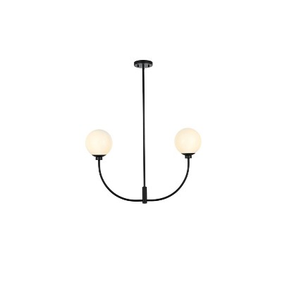 Elegant Lighting Nyomi 30 inch chandelier in Black