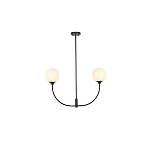 Elegant Lighting Nyomi 36-Inch Brass Chandelier with Opal-Inspired Touch - 1 of 4