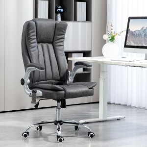 NicBex Office Chair Modern Leather Rotatable Massage Chair with 6 Vibration Points, Reversible Armrests, Heating Function for Office, Study - 1 of 4