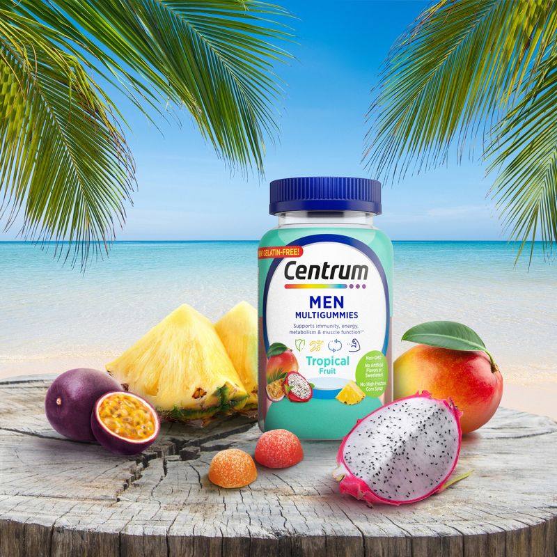 Centrum Men&#39;s Multivitamin Gummies - Tropical Fruit - 100ct, 4 of 11
