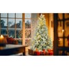 Yukimo 6FT Pre-Lit Spruce Snow Flocked Christmas Tree, Artificial Hinged Xmas Tree, Holiday Office Home Décor - 4 of 4