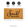 28" x 16" Nature Coir Mat, Smile - 3 of 4