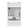 YOOCOZZ 20 Inch Bathroom Vanity with Ceramic Sink, Soft Close Door, Adjustable Shelf & Door-Mounted Storage Rack - 3 of 4