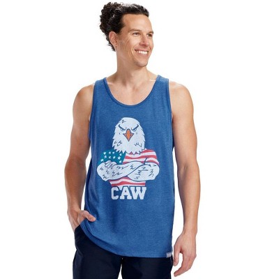 Tipsy Elves 4th of July Tank Tops - Mens USA Sleeveless Shirt - Retro Patriotic American Flag Tanks for Men